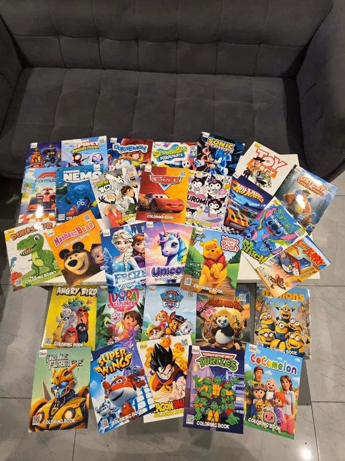 Set of 30 Colouring Books — Large